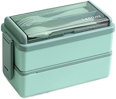 Topob japonês -estilo duplo -camada de lancheira plástico bento bento bento Microwave Sealing Sealing Lunch Box PP Lunch Bow