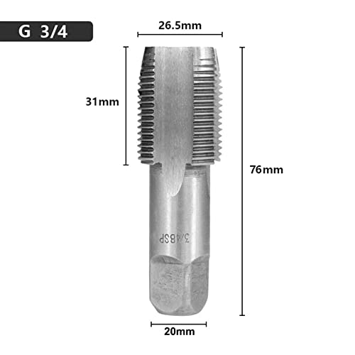 Tubo de torneira cônico G1/8 1/2 3/4 1 tubo de côngueira Tap para parafuso de metal Ferramentas de corte de parafuso Ferramentas de rosca de torneira 1pcs