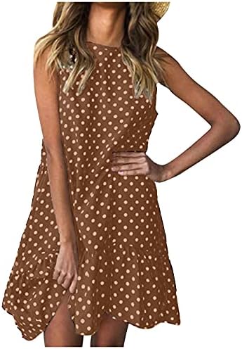 Vestidos longos para mulheres nokmopo para mulheres sem mangas de moda sem mangas vestido de trafu casual