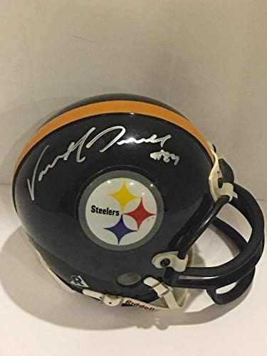Vance McDonald assinou Pittsburgh Steelers Mini Capacete Proof - Autographed NFL Mini Celmets