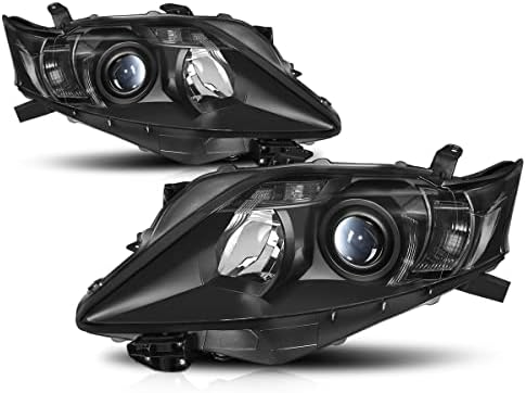 PM PerformOtor Factory Style Projector Faróis Compatível com 10-12 Lexus RX350, Habitação Preta/Espaço Limpo