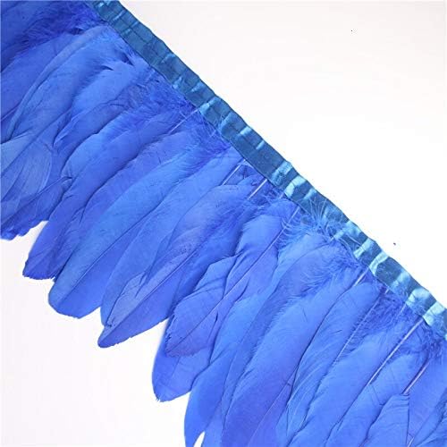Pumcraft Goose Feather acaba 1 metro/lote de gansas de penas de penas de penas fitas para vestir saia de pano de pano roupas decorativas
