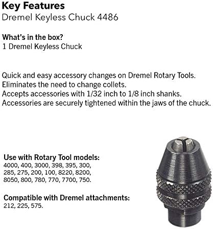 Dremel 3000-2/28 Kit de ferramentas rotativas com mandril sem chave