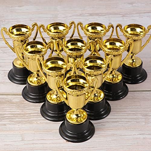 Mini Troféus do Stobok Toy Model 12pack, Golden Award Trophy Cups First Place Winner Award Trophies Sports Tournament Winning