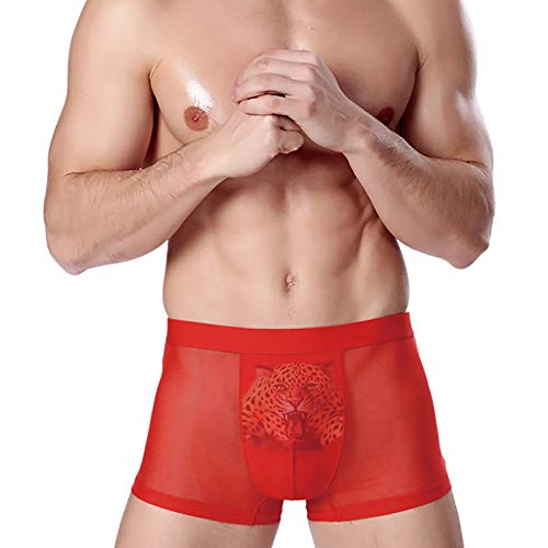 Impressão oca 3d Sexy Sexy Angle Roupa Gelo Boxer Fun Fun Out Out Men's Underwear Trunks MenChere