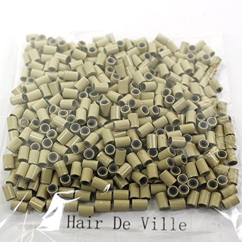 Hair de Ville 500 PCs 3,5 mm de silicone revestido de cobre Micro Rings Links Linkies para i Tip Stick cola Extensões de