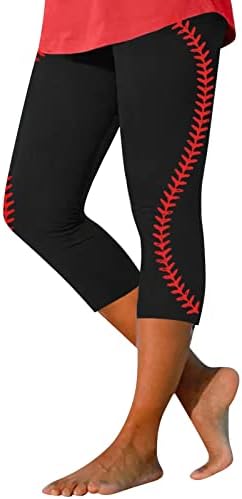 Fomens 2023 Baseball Imprimir perneiras esticadas casuais com cintura alta de cintura fina de ioga calças de calças de calça rapazes