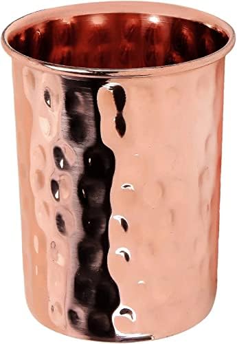 Glass de cobre puro 300 ml de bebida e utensílios de mesa ayurvédico ioga beneficia o vidro de cobre por comerciantes Arsh