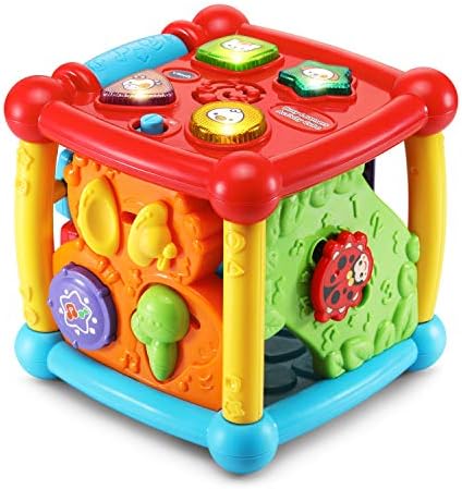 Cubo de atividade de alunos ocupados vTech, roxo