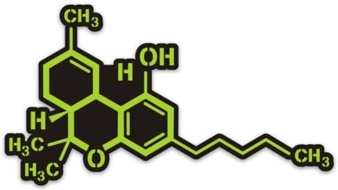 Maconha adesiva de cannabis maconha thc molécula 5 x 3