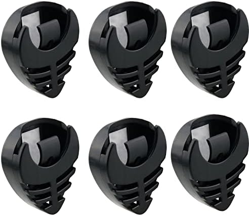 Pick Holder Chenjin 6pcs preto plástico bastão de guitarra picker titular com acessórios de guitarra de primavera adesiva