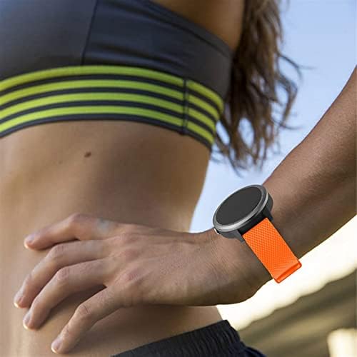 SNKB 20mm Silicone Rubber Watch Strap Watch Band para Garmin Vivoactive 3/Vivomove HR Smart Watch Band Band