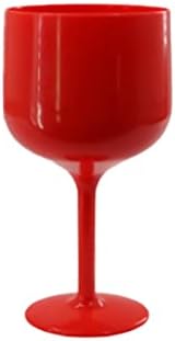 Coquetel gin coques vermelhos premium plástico inquebrável reutilizável | Para festa, casamento, viagem, piscina, acampamento,