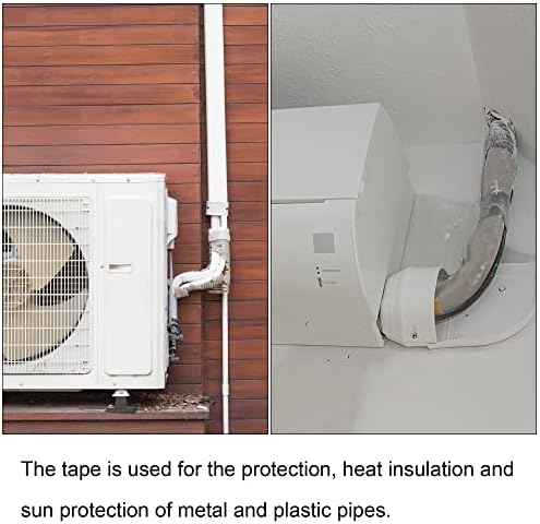 Meccanixity Tuba Tape Fapes não adesivas 6cmx13m Protetor de tubo impermeável protetor para ar condicionado HVAC,