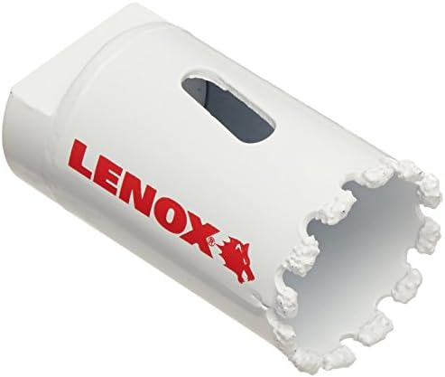 Lenox Tools 2992020cg serra de orifício de carboneto-mestre-grito, 1-1/4 polegadas ou 32 mm