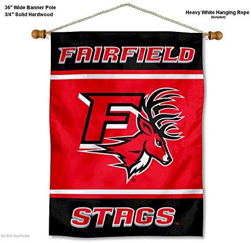 Fairfield Stags Banner de dupla face e Banner de madeira Conjunto