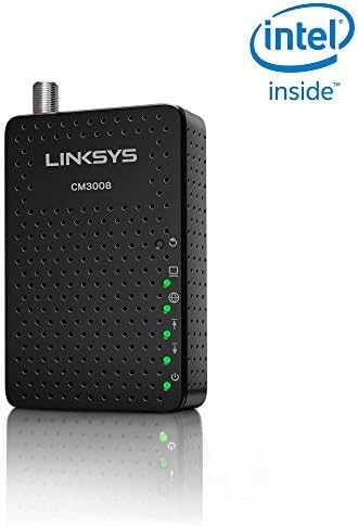 Linksys DOCSIS 3.0 8x4 Modem de cabo certificado com Comcast Xfinity, Spectrum, Cox