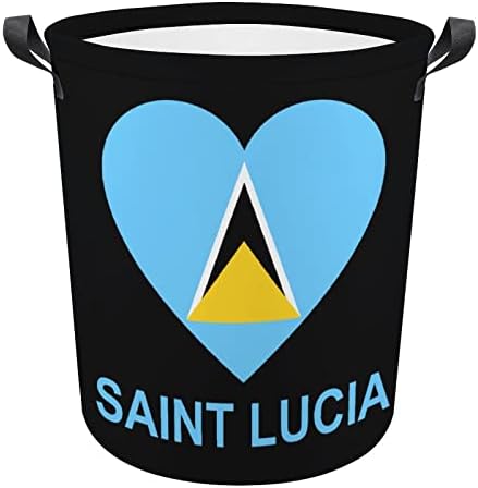 Amor saint lucia lavanderry cesto cesto de roupa alta e alta cesto com alças saco de armazenamento