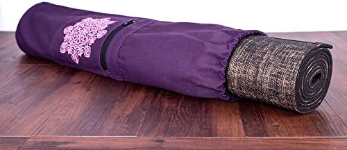 Inzsaso Yoga Mat Bag - Portador leve e de ioga respirável para facilitar a portabilidade, ideal para entusiastas de ioga