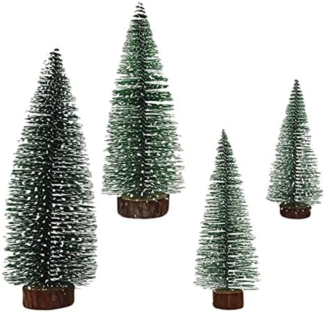 Decorações de Natal de Yard 8 PCs Árvore de Natal Árvore Artificial da Árvore Mini Árvore Verde Tabela Pequena Mesa Artificial de Natal Artificial, Mini Cedro Decoração de Natal
