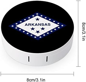 Arkansas State Flag Travel Contact Lens Case Kit