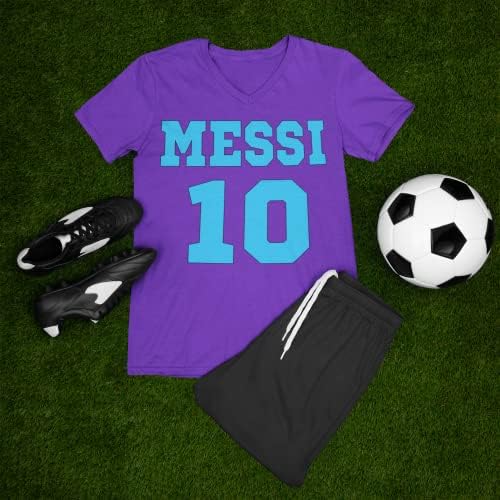 Expressão Tees Messi 2022 World Soccer Futbol Celebration Celebration Bodysuit de uma peça de peça de peça e criança pequena