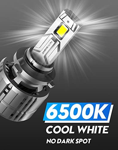 9005 H11 Bulbos de farol de LED de alto e baixo feixe Combo 80000lm, Novsight 2022 Upgrade 900% BRIME