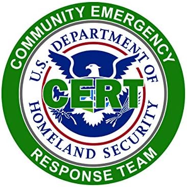 Fagraphix Cert DHS Adesivo de segurança interna de segurança auto -adesiva decalque de resgate de resgate policial