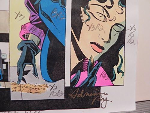 Guia de cores Flash Annuall 5 assinado por Adrienne Roy PG23 DC Superhero Vintage