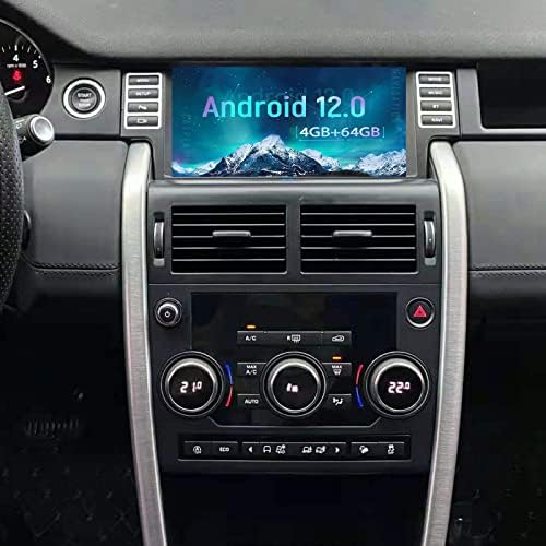 ZWNAV 9,66 polegadas Android 12 estéreo de carros para Land Rover Discovery Sport L550 2015-2019,64 GB, Unidade de Navigação GPS, Wi-Fi, Bluetooth, CarPlay