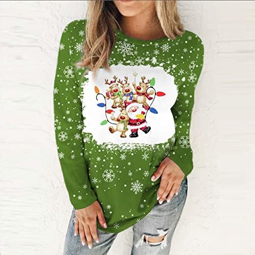 Camisetas de beisebol de Natal feminino T Árvore de natal de Natal