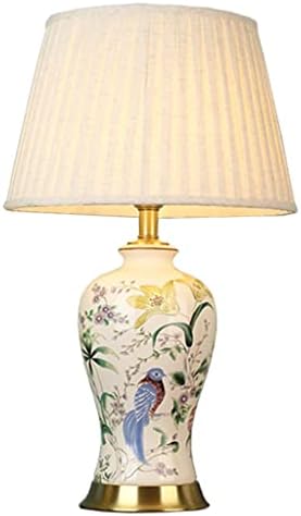 Irdfwh American Country Ceramic Table Lamp para quarto de cabeceira da sala de estar de cabeceira de estar de estar de
