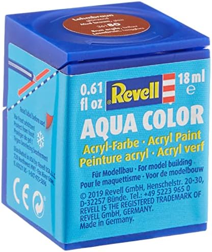 Revell aqua 18ml Modelo Construção de tinta brilho lama marrom