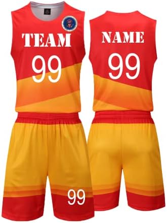 Jersey de basquete personalizada - Faça seu próprio nome logotipo da equipe para fantasia de basquete personalizada