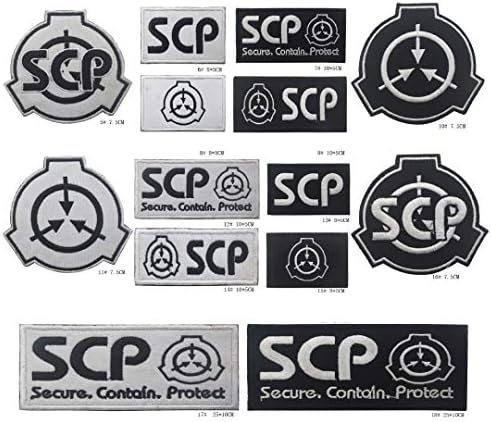 Oysterboy 14pcs Tamanho variado Trepa bordada gancho tático e procedimentos de contenção de patch scp de olho de fundo