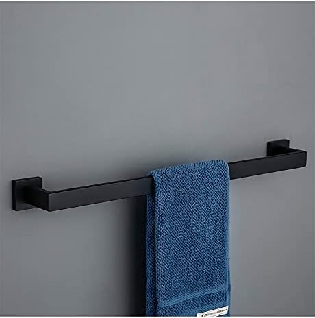 Slsfjlkj Hardware de banheiro Conjunto de acessórios de banheiro Robô preto gancho toalha barra de barra de barra de barra de barra