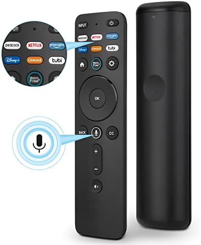 Substituição de voz para Vizio-Smart-TV-Remote ， XRT260 para Vizio TV V-Series/M-Series/P-Series, com Netflix/Disney/Prime
