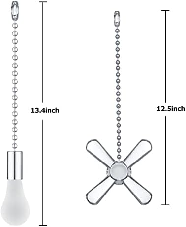 Extensor da corrente do ventilador de teto com lâmpada decorativa de vidro fosco e cabo de ventilador, ajuste todos os