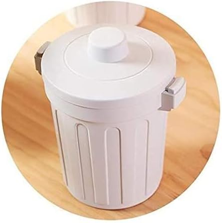 Lixo de lixo aalinaa lixo pode lixo de lixo mini cesto de resíduos girando com tampa para lixo de cozinha para sala de estar em casa