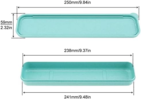 Origlam 1pcs utensílios reutilizáveis ​​Caixa de talheres de palha de trigo, caixa de talheres de tabela portátil para acampamento