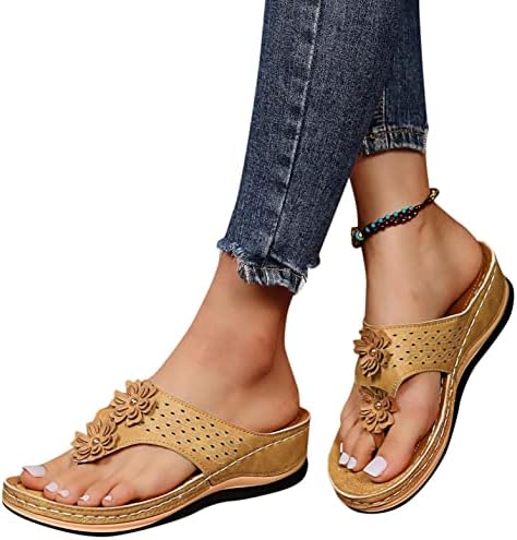 Sandálias para mulheres verão casual, sandálias de tira de tornozelo feminino feminino sapatos casuais chinelos abertos sandálias romanas