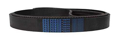 D&D PowerDrive 3VX750/04 Cinturão em faixas 3/8 x 75 OC, borracha