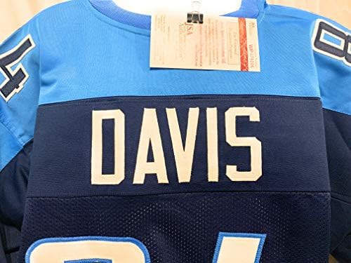 Corey Davis Tennessee Titans assinou o Autograph Custom Jersey JSA testemunhou certificado