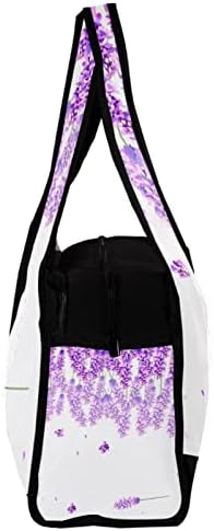 Purple Lavender Travel Duffel Bag Sports Sport Gym Bag Weekend Tote Saco de Tote para Mulheres