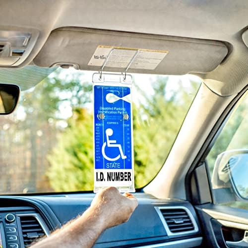 JL Segurança VisorTag® Vertical A melhor maneira disponível de proteger, exibir e girar facilmente um cartaz de estacionamento para deficientes. Plástico rígido para suportar o Sun Heat e proteger sua tag desativada. Fabricado nos EUA