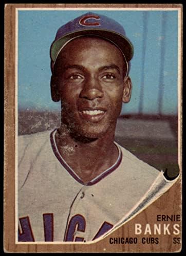 1962 Topps 25 Ernie Banks Chicago Cubs Fair Cubs