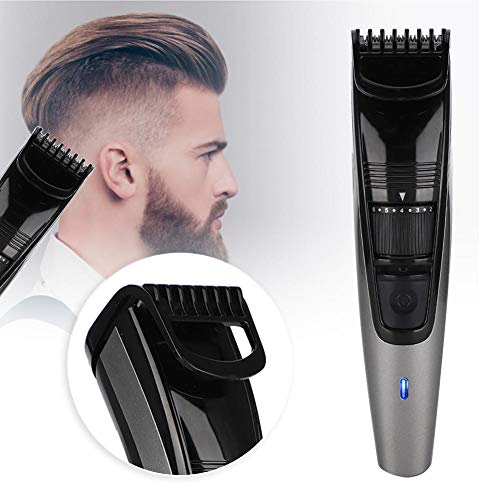 Yosoo Auto-serviço elétrico USB, barba e bigode Cuidado com barba e bigode Aparadores de cabelo portáteis cortador de cabelo aparador de cabelo de barbeiro kit de grooming kit de cabelo barbeiro