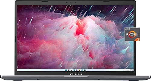ASUS 2023 Laptop Vivobook mais recente, tela de 14 polegadas, processador AMD Ryzen 3 3250U, RAM de 12 GB, 512 GB SSD, Intel HD Graphics 5000, Bluetooth, Webcam, Windows 11 no modo S, slate cinza