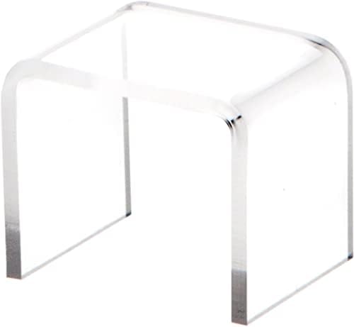 Plymor Clear Acrílico quadrado Display Riser, 2 H x 2 W X 2 D