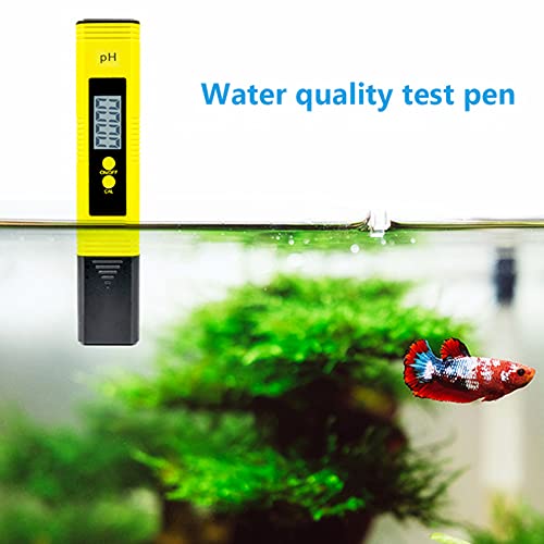 Medidor de pH, testador de pH digital Testador de qualidade de água portátil com faixa de medição de pH de 0-14, piscina, aquário,